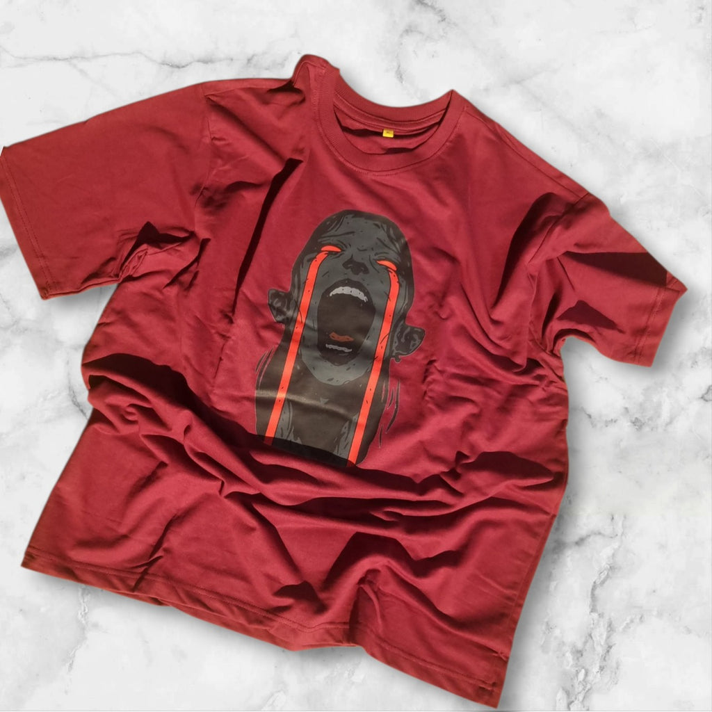 Red oversized tshirt