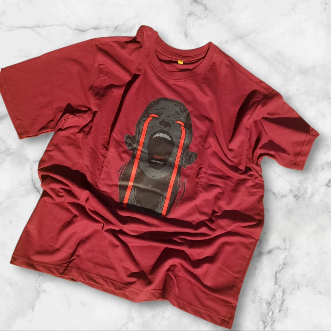 Red oversized tshirt