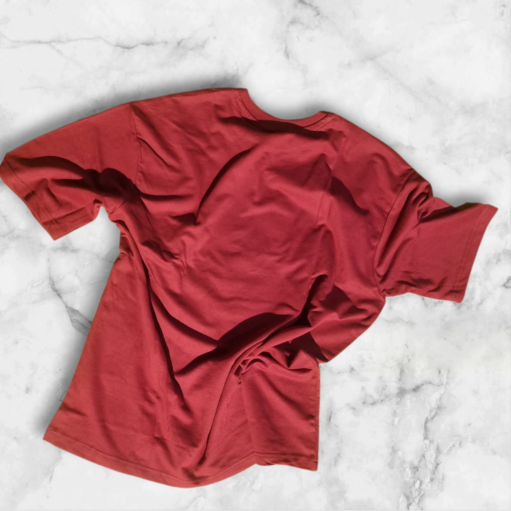 Red oversized tshirt